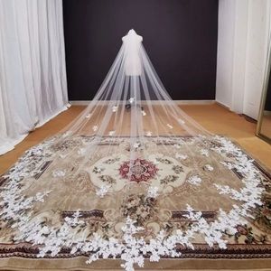 Never used cathedral wedding veil